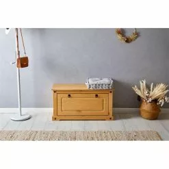 IDIMEX Schuhbank TEQUILA, Kiefer Massiv, Mexiko -Sitzmöbel Verkaufsgeschäft 42030 A2