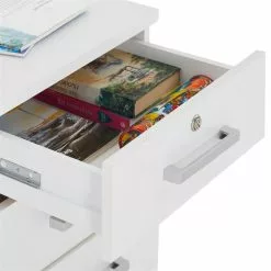 CARO-Möbel Rollcontainer VANCOUVER In Weiß Mit 3 Schubladen -Sitzmöbel Verkaufsgeschäft 51123 4