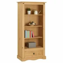 IDIMEX Bücherschrank TEQUILA, Kiefer Massiv Braun, Mexiko