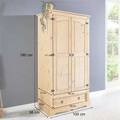 IDIMEX Kleiderschrank TEQUILA, Kiefer Massiv, Mexiko 13 IDIMEX Kleiderschrank TEQUILA, Kiefer Massiv, Mexiko -Sitzmöbel Verkaufsgeschäft 81295 A0 5N1