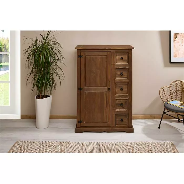 IDIMEX Brotschrank TEQUILA,Kiefer Massiv Braun, Mexiko Stil 4 IDIMEX Brotschrank TEQUILA,Kiefer Massiv Braun, Mexiko Stil – Bild 2