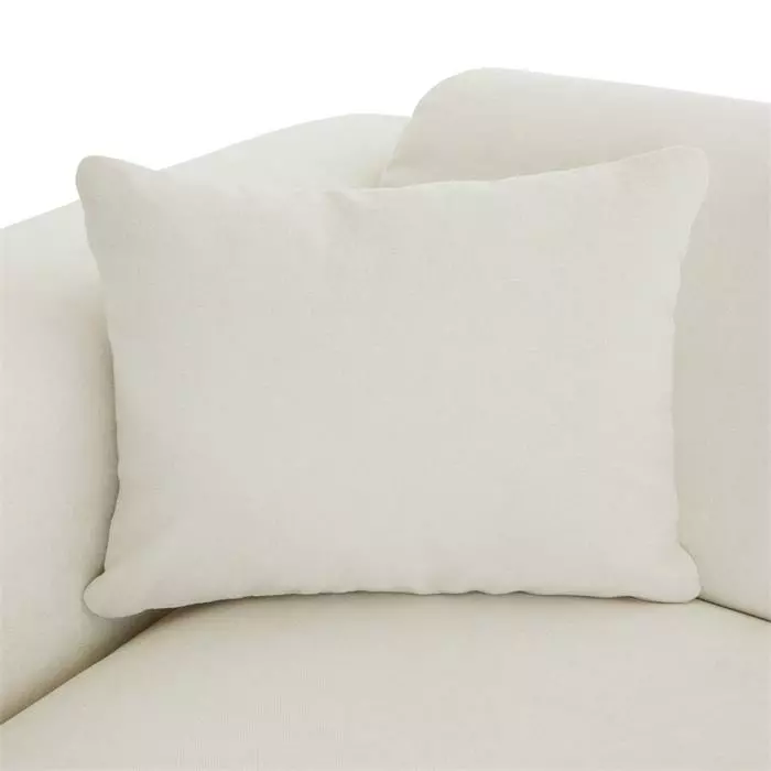 CARO-Möbel Ecksofa NUBES Inkl. Kissen, Chenille In Weiß 6 CARO-Möbel Ecksofa NUBES Inkl. Kissen, Chenille In Weiß – Bild 4