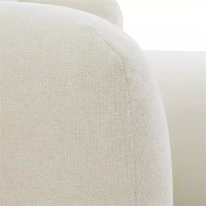 CARO-Möbel Ecksofa NUBES Inkl. Kissen, Chenille In Weiß 7 CARO-Möbel Ecksofa NUBES Inkl. Kissen, Chenille In Weiß – Bild 5