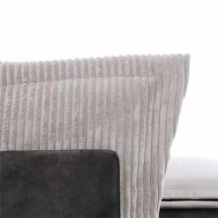 CARO-Möbel Ecksofa SUBLIMUS Gepolstert, Cord In Hellgrau -Sitzmöbel Verkaufsgeschäft 92004 3