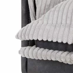 CARO-Möbel Ecksofa SUBLIMUS Gepolstert, Cord In Hellgrau -Sitzmöbel Verkaufsgeschäft 92004 4