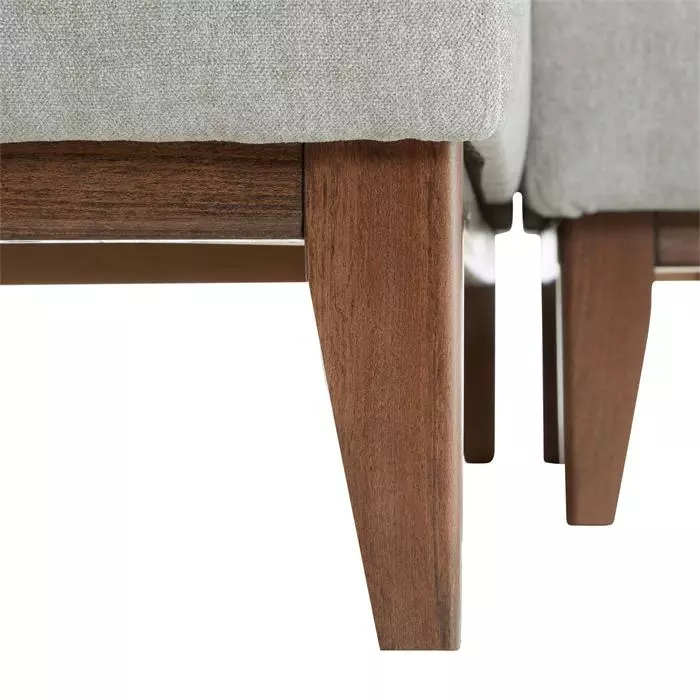 CARO-Möbel Ecksofa SATIA, Chenille In Hellgrau 7 CARO-Möbel Ecksofa SATIA, Chenille In Hellgrau – Bild 5