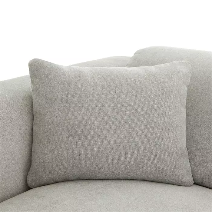 CARO-Möbel Ecksofa NUBES Inkl. Kissen, Chenille In Hellgrau 6 CARO-Möbel Ecksofa NUBES Inkl. Kissen, Chenille In Hellgrau – Bild 4