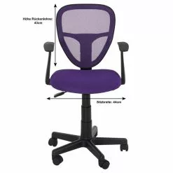 CARO-Möbel Kinderdrehstuhl STUDIO In Lila Mit Armlehnen -Sitzmöbel Verkaufsgeschäft 93046 4