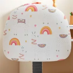 CARO-Möbel Drehstuhl ALPACA Für Kinder, Höhenverstellbar, Kunstleder In Weiß -Sitzmöbel Verkaufsgeschäft 93069 AC4