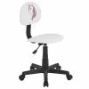 CARO-Möbel Drehstuhl UNICORN Für Kinder, Höhenverstellbar, Kunstleder In Weiß -Sitzmöbel Verkaufsgeschäft 93074 0
