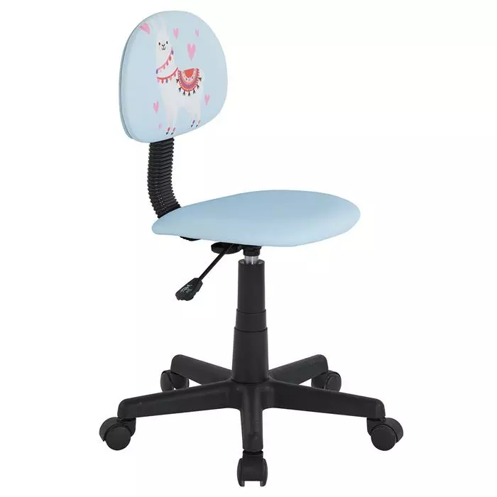 CARO-Möbel Drehstuhl ALPACA Für Kinder, Höhenverstellbar, Kunstleder In Hellblau 3 CARO-Möbel Drehstuhl ALPACA Für Kinder, Höhenverstellbar, Kunstleder In Hellblau