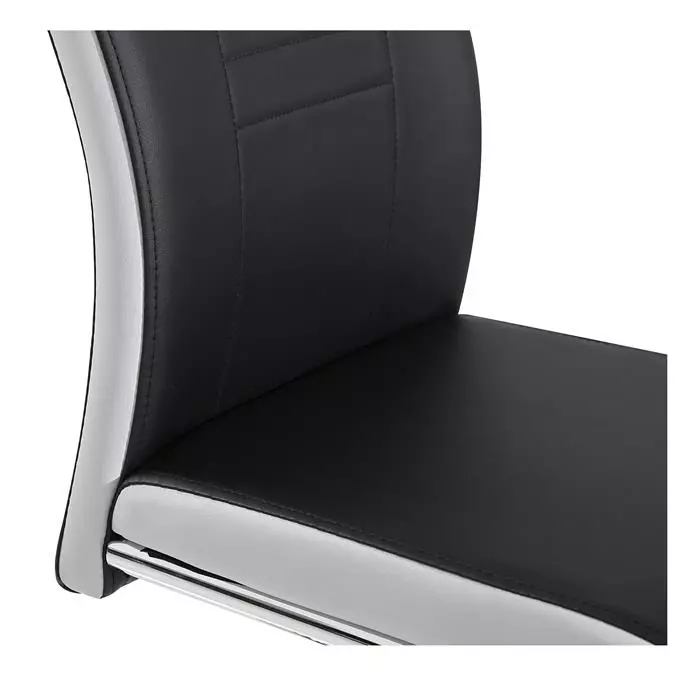 CARO-Möbel 4er Esszimmerstuhl Set LOANO In Schwarz 4 CARO-Möbel 4er Esszimmerstuhl Set LOANO In Schwarz – Bild 2