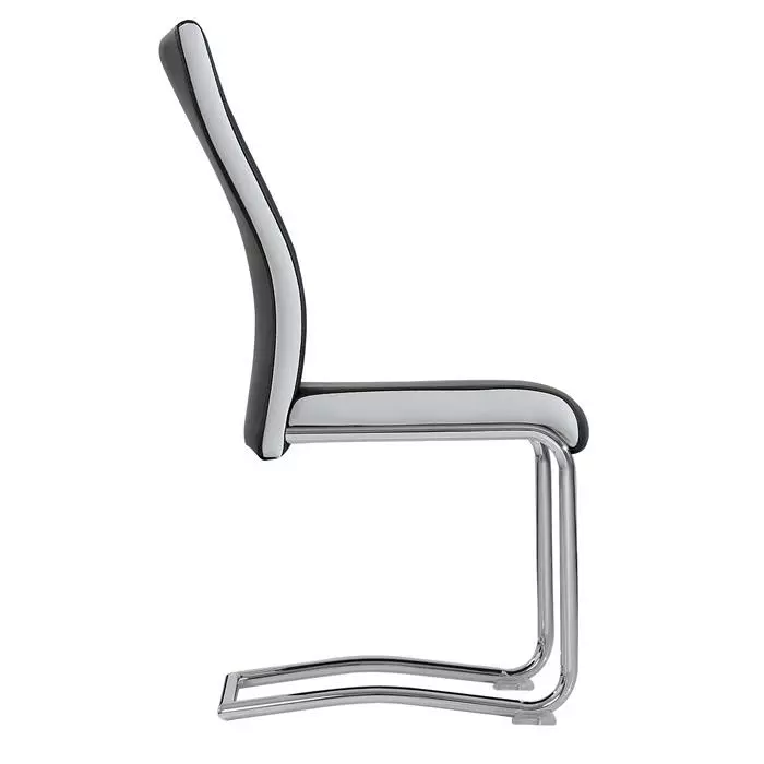 CARO-Möbel 4er Esszimmerstuhl Set LOANO In Schwarz 5 CARO-Möbel 4er Esszimmerstuhl Set LOANO In Schwarz – Bild 3