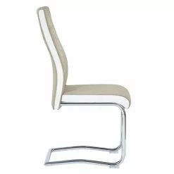 CARO-Möbel Esszimmerstuhl ALBA Im 4er Set In Beige-weiß -Sitzmöbel Verkaufsgeschäft 93927 2