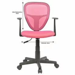 CARO-Möbel Kinderdrehstuhl STUDIO In Pink Mit Armlehnen -Sitzmöbel Verkaufsgeschäft 93962 4