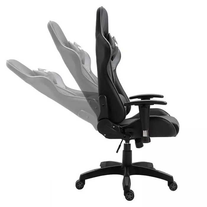 CARO-Möbel Bürodrehstuhl GAMING In Schwarz/grau 5 CARO-Möbel Bürodrehstuhl GAMING In Schwarz/grau – Bild 3