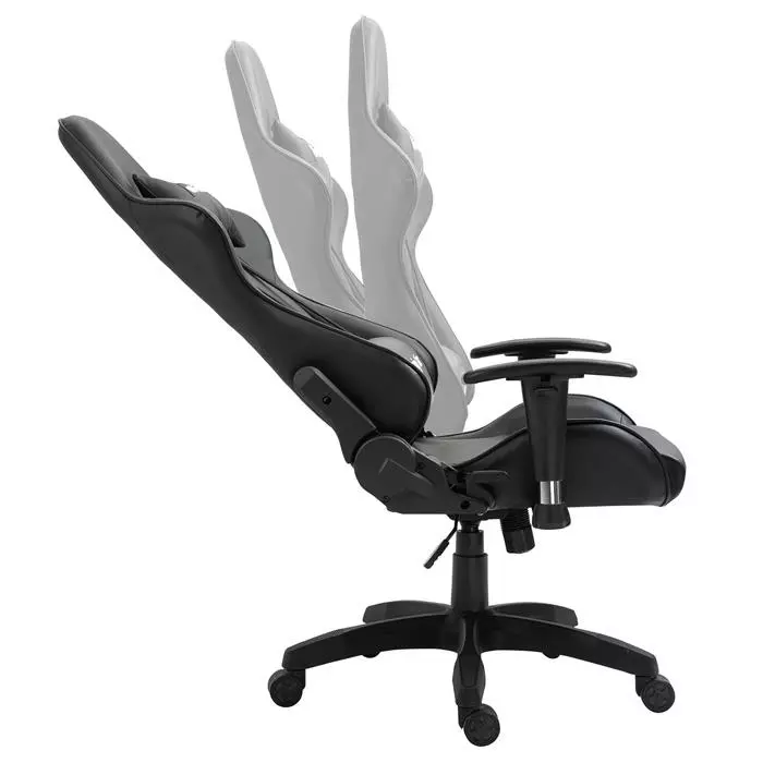 CARO-Möbel Bürodrehstuhl GAMING In Schwarz/schwarz 5 CARO-Möbel Bürodrehstuhl GAMING In Schwarz/schwarz – Bild 3