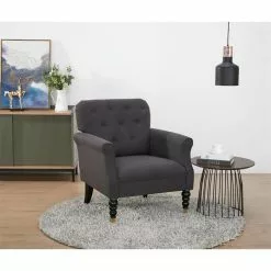 CARO-Möbel Polstersessel ARJANA Stoffbezug In Dunkelgrau 9 CARO-Möbel Polstersessel ARJANA Stoffbezug In Dunkelgrau -Sitzmöbel Verkaufsgeschäft 94009 1