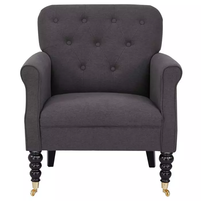 CARO-Möbel Polstersessel ARJANA Stoffbezug In Dunkelgrau 7 CARO-Möbel Polstersessel ARJANA Stoffbezug In Dunkelgrau – Bild 5