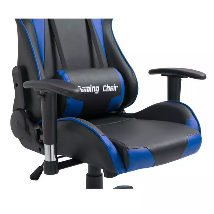 CARO-Möbel Bürodrehstuhl GAMING In Schwarz/blau 7 CARO-Möbel Bürodrehstuhl GAMING In Schwarz/blau – Bild 5