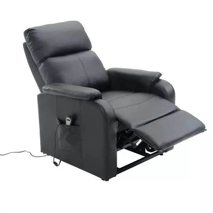 CARO-Möbel Fernsehsessel SENIOR Mit Aufstehfunktion In Schwarz 4 CARO-Möbel Fernsehsessel SENIOR Mit Aufstehfunktion In Schwarz – Bild 2