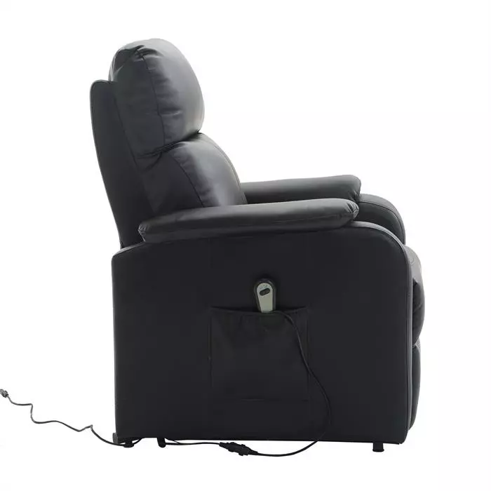 CARO-Möbel Fernsehsessel SENIOR Mit Aufstehfunktion In Schwarz 7 CARO-Möbel Fernsehsessel SENIOR Mit Aufstehfunktion In Schwarz – Bild 5
