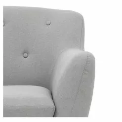 CARO-Möbel Sessel CESENA In Grau, Stoffbezug -Sitzmöbel Verkaufsgeschäft 94275 3