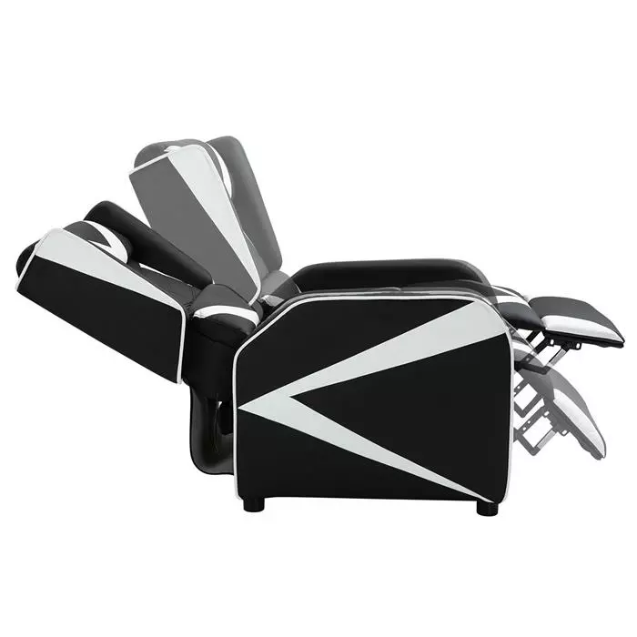 CARO-Möbel Gaming Relaxsessel ARROW In Schwarz/weiß, Bezug Aus Lederimitat 4 CARO-Möbel Gaming Relaxsessel ARROW In Schwarz/weiß, Bezug Aus Lederimitat – Bild 2