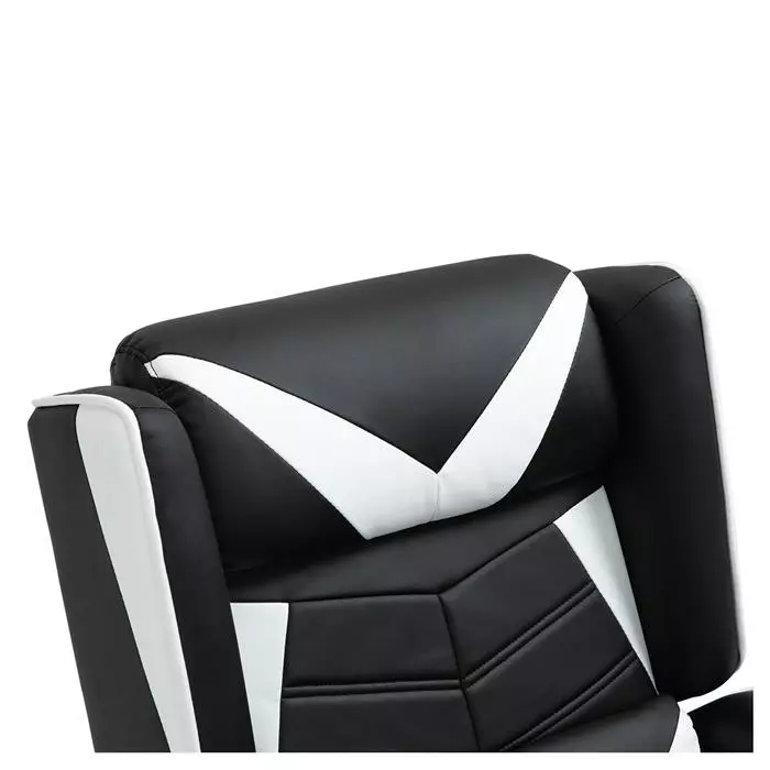CARO-Möbel Gaming Relaxsessel ARROW In Schwarz/weiß, Bezug Aus Lederimitat 7 CARO-Möbel Gaming Relaxsessel ARROW In Schwarz/weiß, Bezug Aus Lederimitat – Bild 5