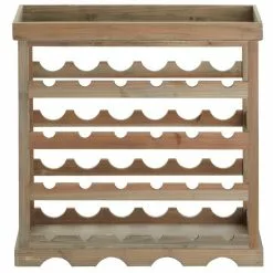 CARO-Möbel Weinregal VINO Für 24 Flaschen, Naturfarben -Sitzmöbel Verkaufsgeschäft 94583 1 N