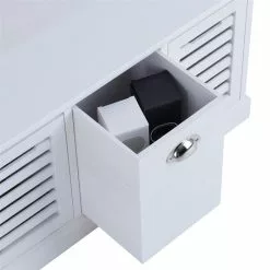 CARO-Möbel Sitzbank TRIENT In Weiß, 3 Schubkästen -Sitzmöbel Verkaufsgeschäft 94604 SansC 03