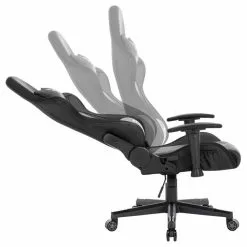 CARO-Möbel Gamingstuhl SKILLS Bezug Aus Lederimitat In Schwarz, Mit LED Beleuchtung -Sitzmöbel Verkaufsgeschäft 94715 3