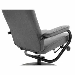 CARO-Möbel Relaxsessel DAKOTA Mit Hocker Und Stoffbezug In Grau -Sitzmöbel Verkaufsgeschäft 94835 3