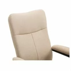 CARO-Möbel Relaxsessel DAKOTA Mit Hocker Und Stoffbezug In Beige -Sitzmöbel Verkaufsgeschäft 94837 5