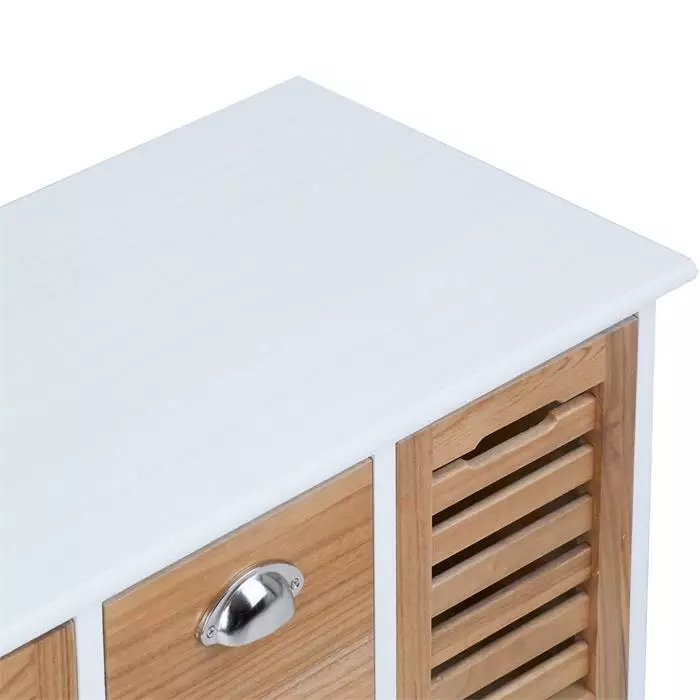 CARO-Möbel Sitzbank TRIENT In Weiß/natur, 3 Schubkästen 7 CARO-Möbel Sitzbank TRIENT In Weiß/natur, 3 Schubkästen – Bild 5