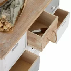 CARO-Möbel Sitzbank SALVA In Weiß, 6 Schubkästen -Sitzmöbel Verkaufsgeschäft 95367 4