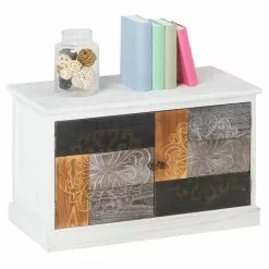 CARO-Möbel Schuhbank CARA Aus Holz Mit 2 Fächern