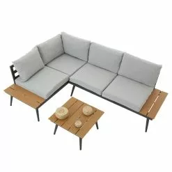 CARO-Möbel Gartenmöbel Set PAROS Aus Alu, Mit Sitzpolster In Grau 10 CARO-Möbel Gartenmöbel Set PAROS Aus Alu, Mit Sitzpolster In Grau -Sitzmöbel Verkaufsgeschäft 95608 3