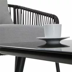 CARO-Möbel Gartenmöbel Set BENGAL Aus Alu, Mit Seilbespannung In Grau 10 CARO-Möbel Gartenmöbel Set BENGAL Aus Alu, Mit Seilbespannung In Grau -Sitzmöbel Verkaufsgeschäft 95609 4