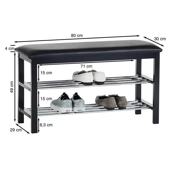 IDIMEX Sitzbank SANA Mit Schuhregal In Weiß 4 IDIMEX Sitzbank SANA Mit Schuhregal In Weiß – Bild 2