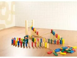 Playtastic Dominosteine Holz:263-teiliges Domino-Set Mit Holzsteinen & Action-Elementen -Sitzmöbel Verkaufsgeschäft nc1657 1
