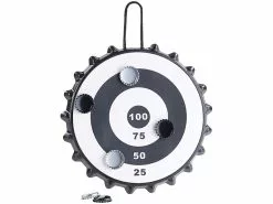 Playtastic Kronkorken Dart:Magnetisches Kronkorken-Dartspiel Mit 6 Kronkorken, Ø 24 Cm