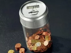 PEARL Spardose Mit Zählwerk:Spardose Mit Elektronischem Münzzähler -Sitzmöbel Verkaufsgeschäft nc3442 4