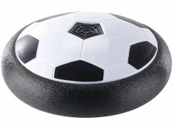 Playtastic Schwebeball:Luftkissen-Indoor-Fußball, LEDs, Möbelschutz, 2 Tore, Batteriebetrieb -Sitzmöbel Verkaufsgeschäft nc3996 3