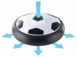 Playtastic Schwebeball:Luftkissen-Indoor-Fußball, LEDs, Möbelschutz, 2 Tore, Batteriebetrieb -Sitzmöbel Verkaufsgeschäft nc3996 8