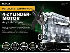 FRANZIS Technik-Baukasten Kinder:Der Große Technik-Bausatz 4-Zylinder-Motor, Maßstab 1:3 15 FRANZIS Technik-Baukasten Kinder:Der Große Technik-Bausatz 4-Zylinder-Motor, Maßstab 1:3 -Sitzmöbel Verkaufsgeschäft nc4389 0