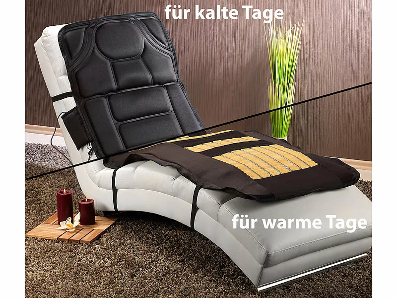 Newgen Medicals Massageliege:Doppelseitige Ganzkörper-Vibrations-Massageauflage, 6 Programme 6 Newgen Medicals Massageliege:Doppelseitige Ganzkörper-Vibrations-Massageauflage, 6 Programme – Bild 4