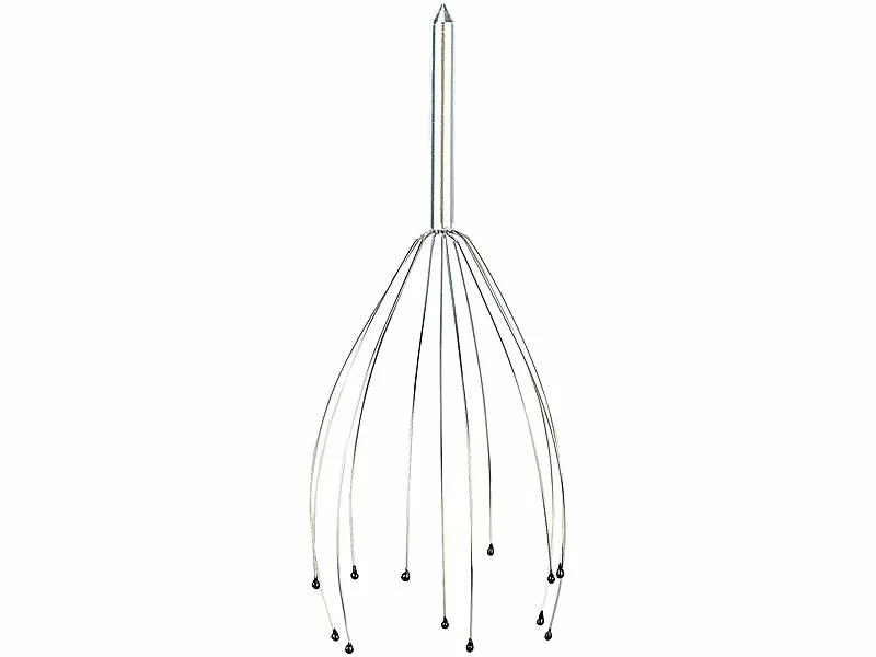 PEARL Massagespinne:2er Pack Kopf-Massage-Spinne Kopfmassagegerät Mit Metall-Griff 4 PEARL Massagespinne:2er Pack Kopf-Massage-Spinne Kopfmassagegerät Mit Metall-Griff – Bild 2