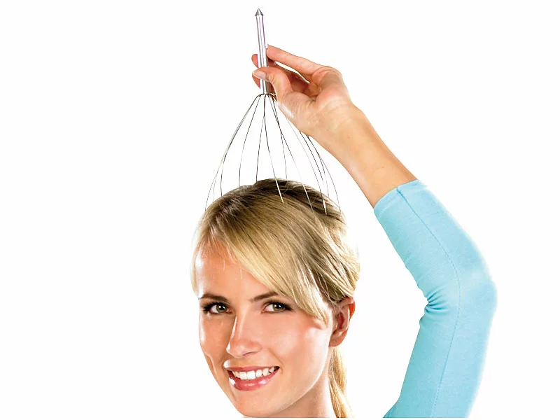 PEARL Massagespinne:2er Pack Kopf-Massage-Spinne Kopfmassagegerät Mit Metall-Griff 6 PEARL Massagespinne:2er Pack Kopf-Massage-Spinne Kopfmassagegerät Mit Metall-Griff – Bild 4