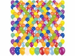 Playtastic Ballons:200er-Megapack Bunte Luftballons, Bis 30 Cm